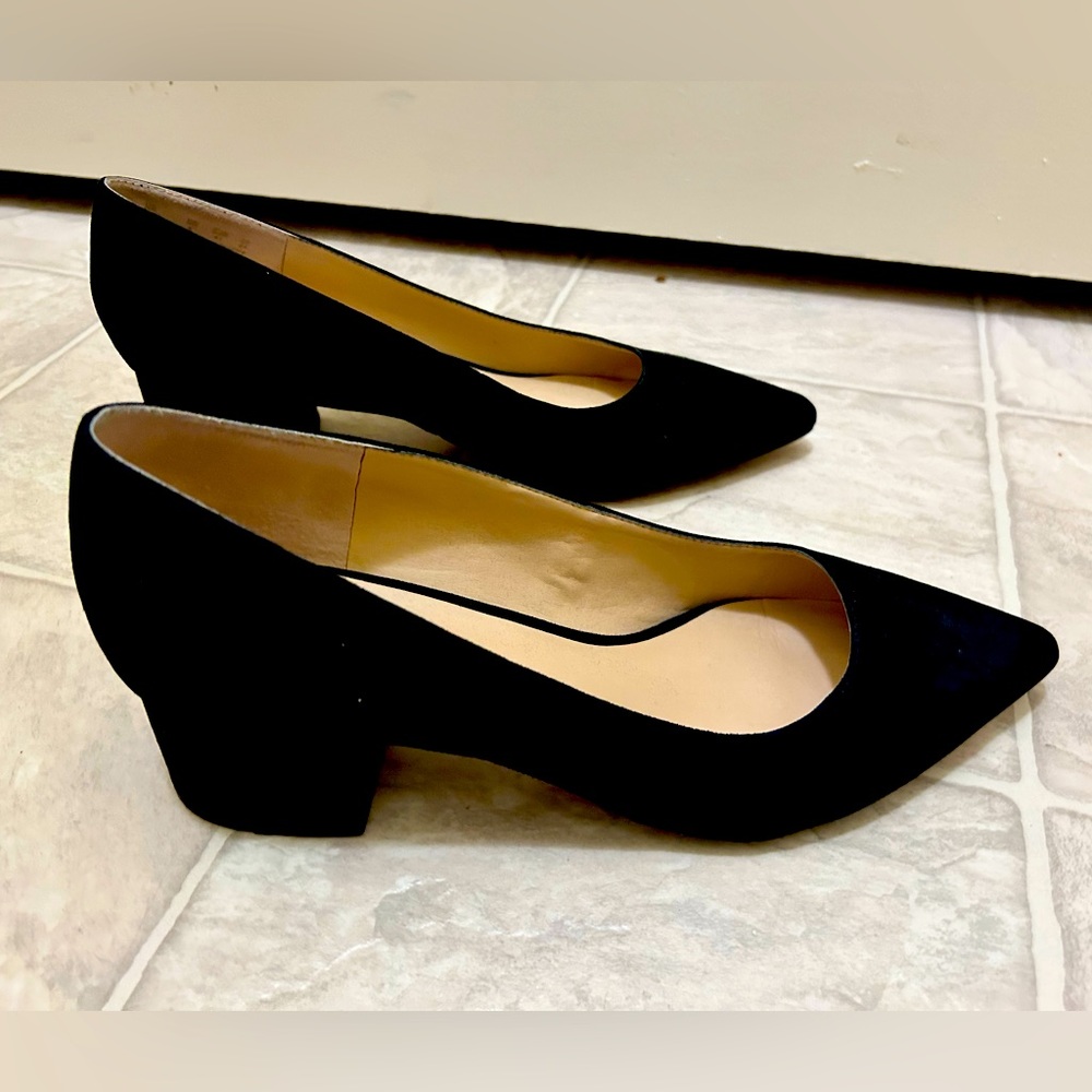Franco Sarto W11 black suede dress shoes